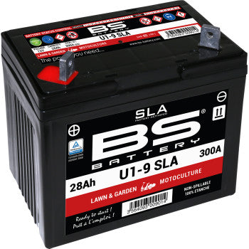 BS BATTERYSLA Factory- Activated AGM Maintenance-Free Battery Battery - U1-9 FOR JOHN DEERE