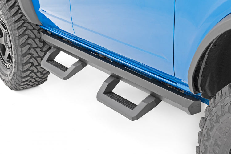 ROUGH COUNTRY SR2 ADJUSTABLE ALUMINUM STEP FORD BRONCO 4WD (2021-2023)