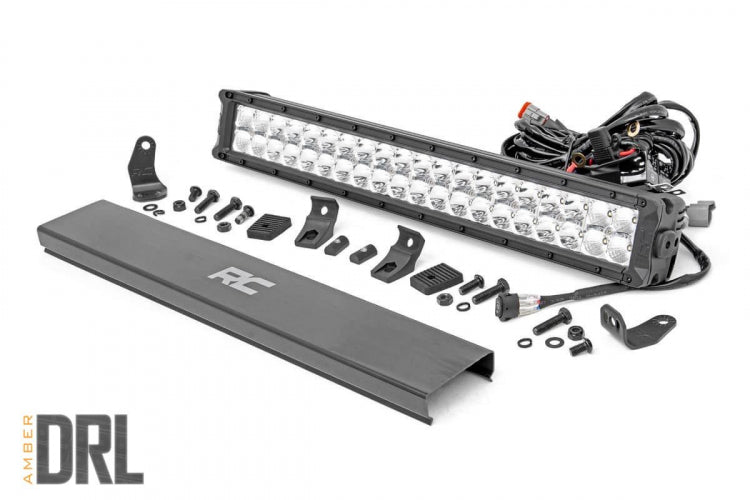 ROUGH COUNTRY CHROME SERIES LED LIGHT 20 INCH | DUAL ROW | WHITE DRL