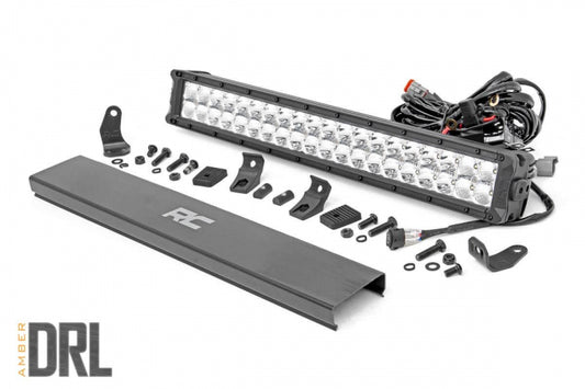ROUGH COUNTRY CHROME SERIES LED LIGHT 20 INCH | DUAL ROW | WHITE DRL