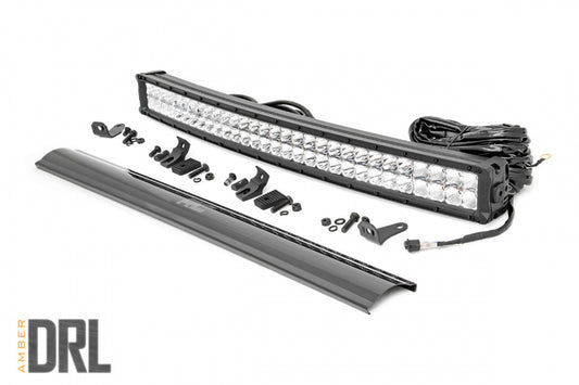 ROUGH COUNTRY CHROME SERIES LED 30 INCH LIGHT| CURVED DUAL ROW | WHITE DRL