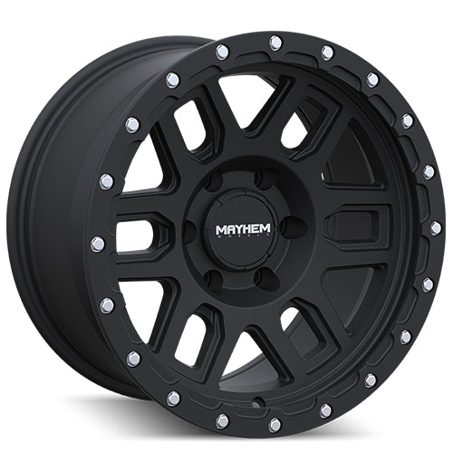 MAYHEM DELTA MATTE BLACK | 17X9 | 6X5.5 | +0
