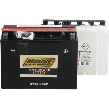 MOOSE MTX24HL-BSAGM Maintenance-Free Battery AGM Battery - YTX24HL-BS