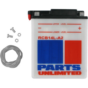 PARTS UNLIMITED RCB14L-A2Heavy-Duty Battery FOR SUZUKI, APRILIA, ARCTIC CAT, TRIUMPH, BIMOTA, KAWASAKI, YAMAHA & HONDA