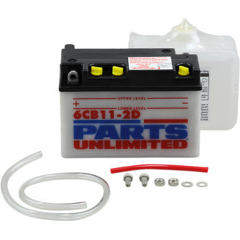 PARTS UNLIMITED Conventional Battery Kit Battery - 6YB11-2D FOR HONDA