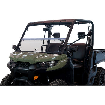 MOOSE Folding Windshield - Hard Coated Polycarbonate CAN AM DEFENDER 800 1000