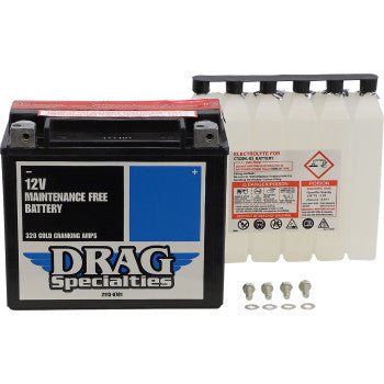 DRAG SPECIALTIES AGM Maintenance-Free Battery Battery - YTX20HLBSFT FOR HARLEY DAVIDSON