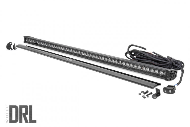 ROUGH COUNTRY BLACK SERIES LED LIGHT BAR COOL WHITE DRL | 50 INCH | SINGLE ROW