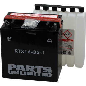 PARTS UNLIMITED RTX16-BS-1AGM Maintenance-Free Battery FOR SUZUKI