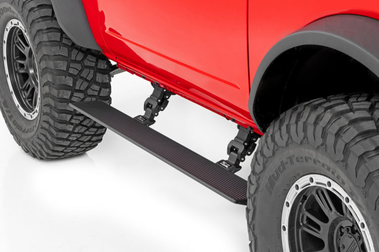 ROUGH COUNTRY POWER RUNNING BOARDS LIGHTED | 2 DOOR | FORD BRONCO (2021-2023)