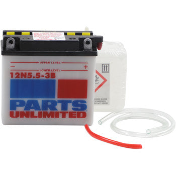 PARTS UNLIMITED Conventional Battery Kit Battery - 12N5.5-3B FOR YAMAHA