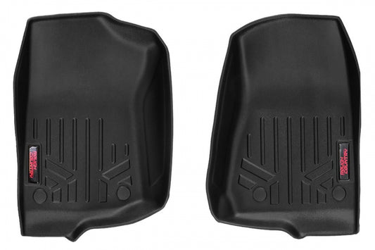 ROUGH COUNTRY FLOOR MATS FR | 2 DOOR | JEEP GLADIATOR JT (20-23)/WRANGLER JL (18-23)